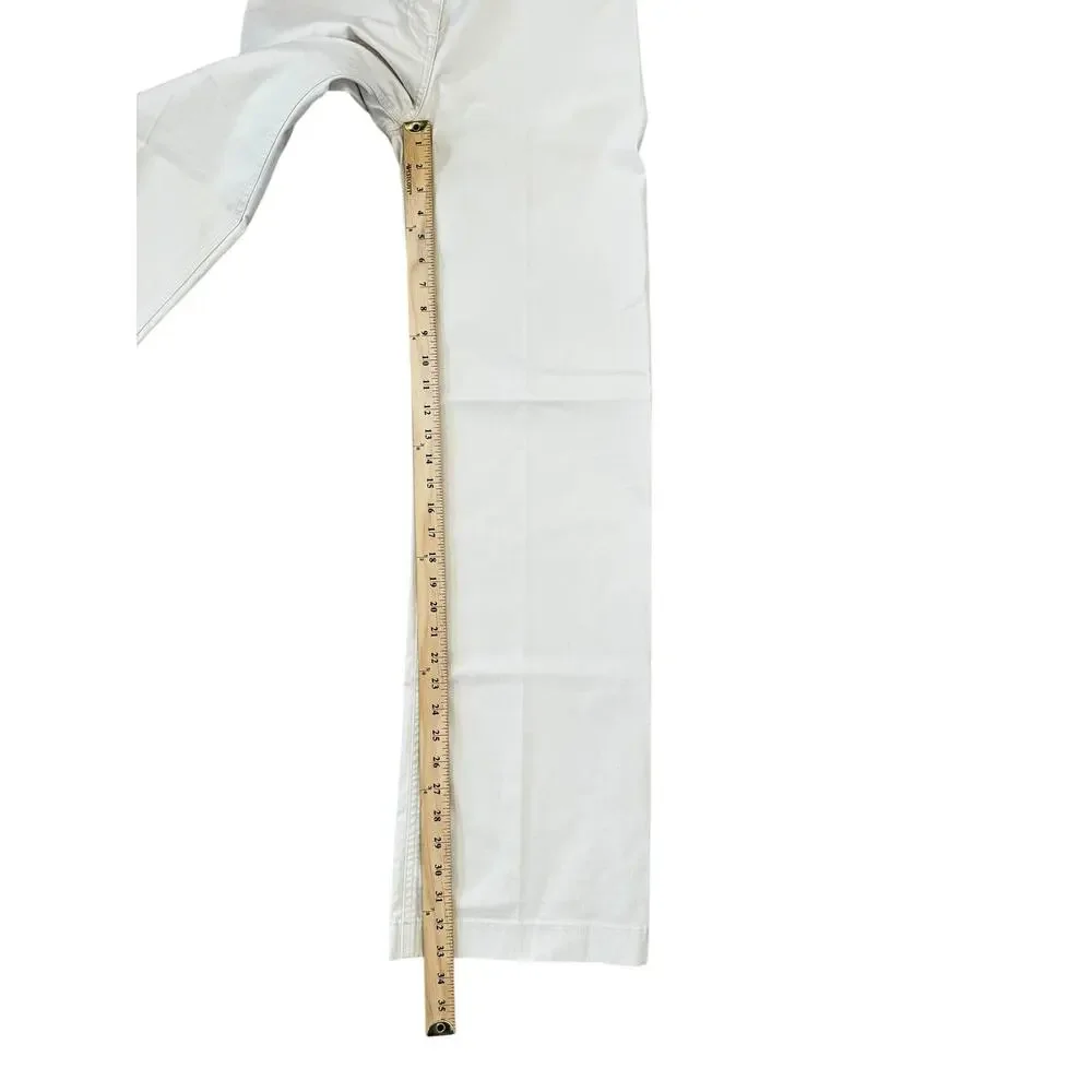 J.Crew Tall Wide Leg Trouser Chino Natural Cream Minimalist Stretch T26